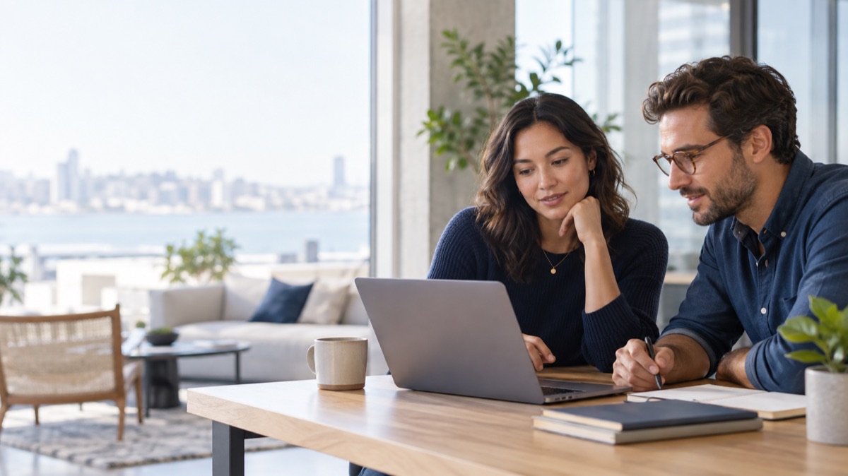 Customer success teammates reviewing an onboarding together